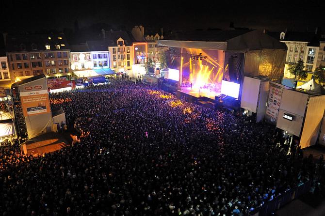 Grote Markt tijdens Moby op Suikerrock 2011