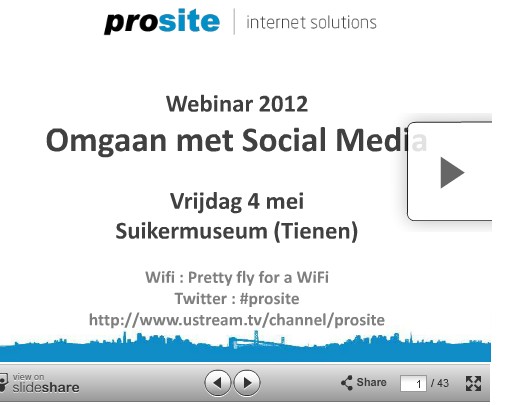 Omgaan met Social Media presentatie