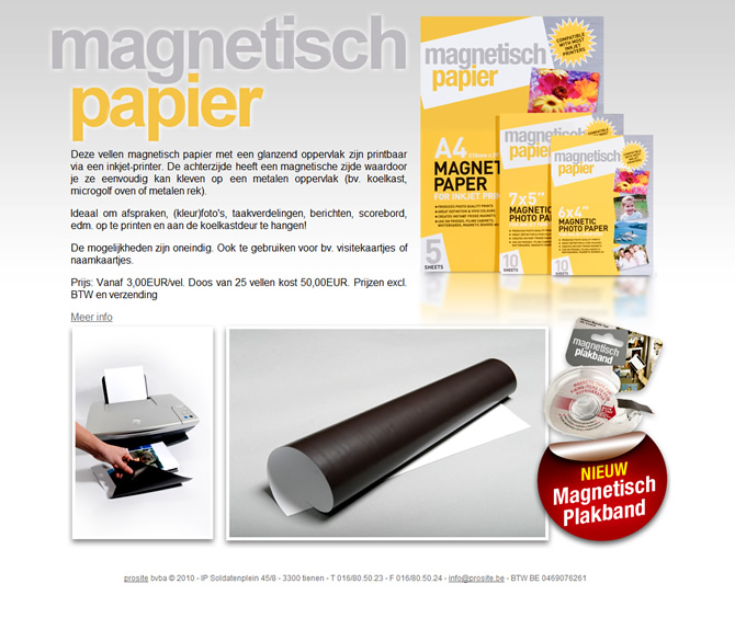 Magnetisch Papier