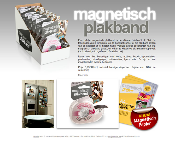 Magnetisch Plakband