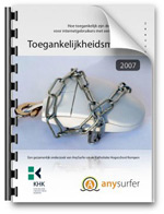 Cover Toegankelijkheidsmonitor 2007