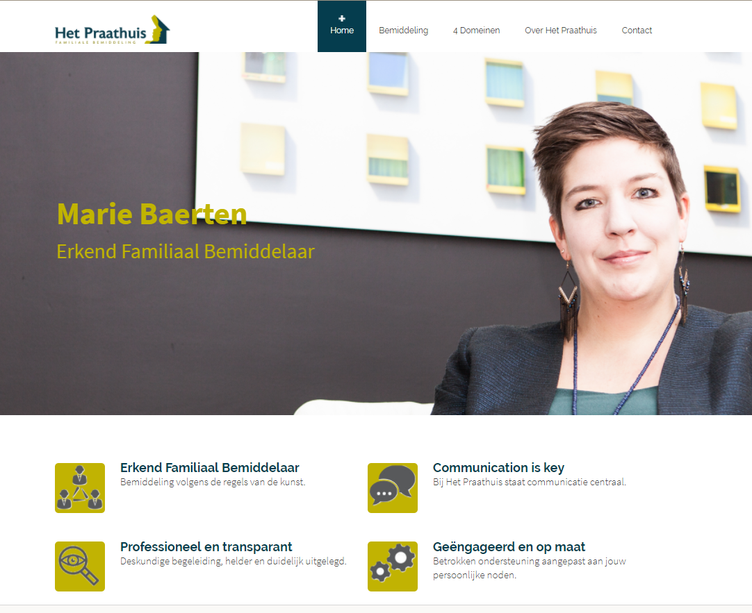 Screenshot Het Praathuis website