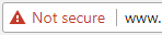 HTTP unsafe in Chrome Browser