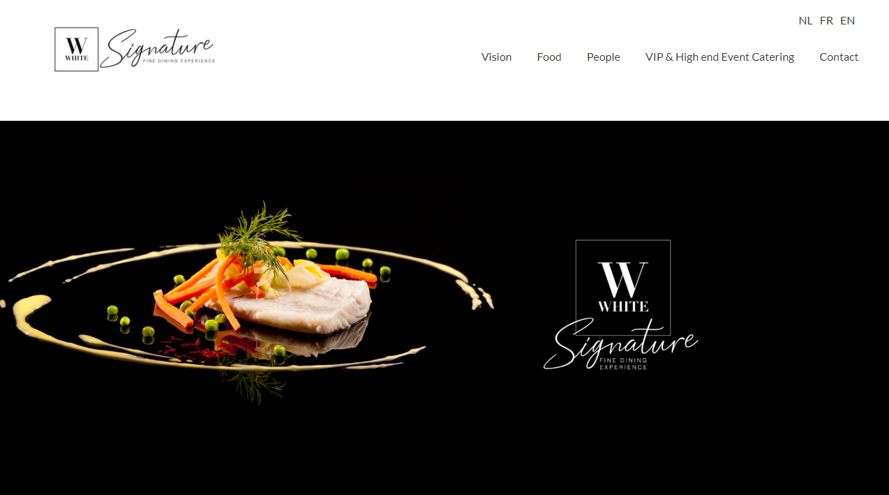 White Signature website