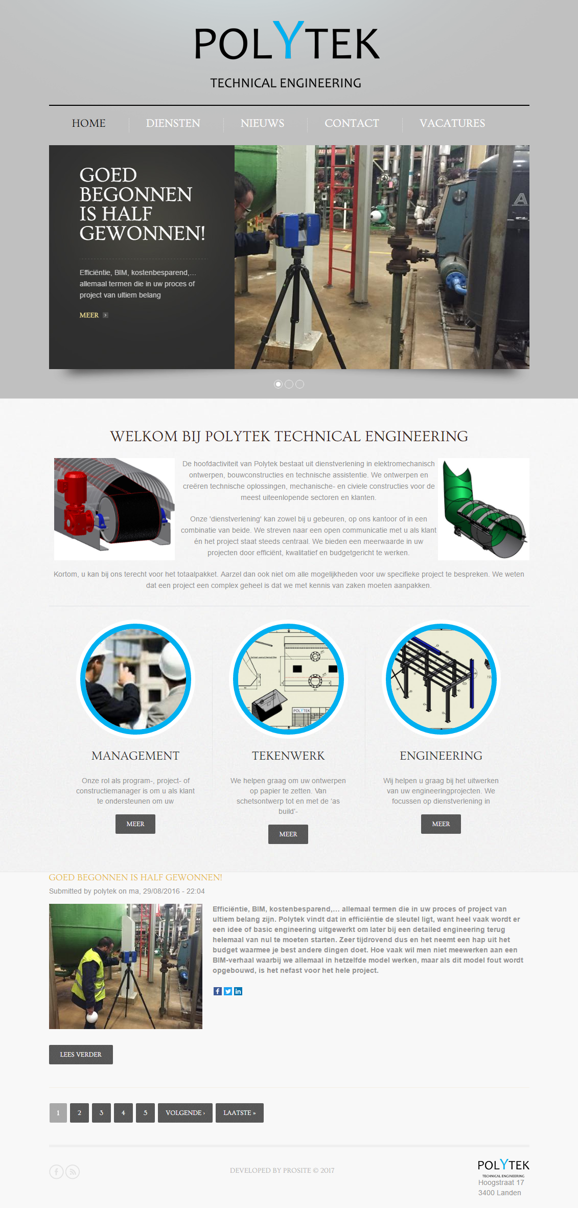 Polytek website screenshot