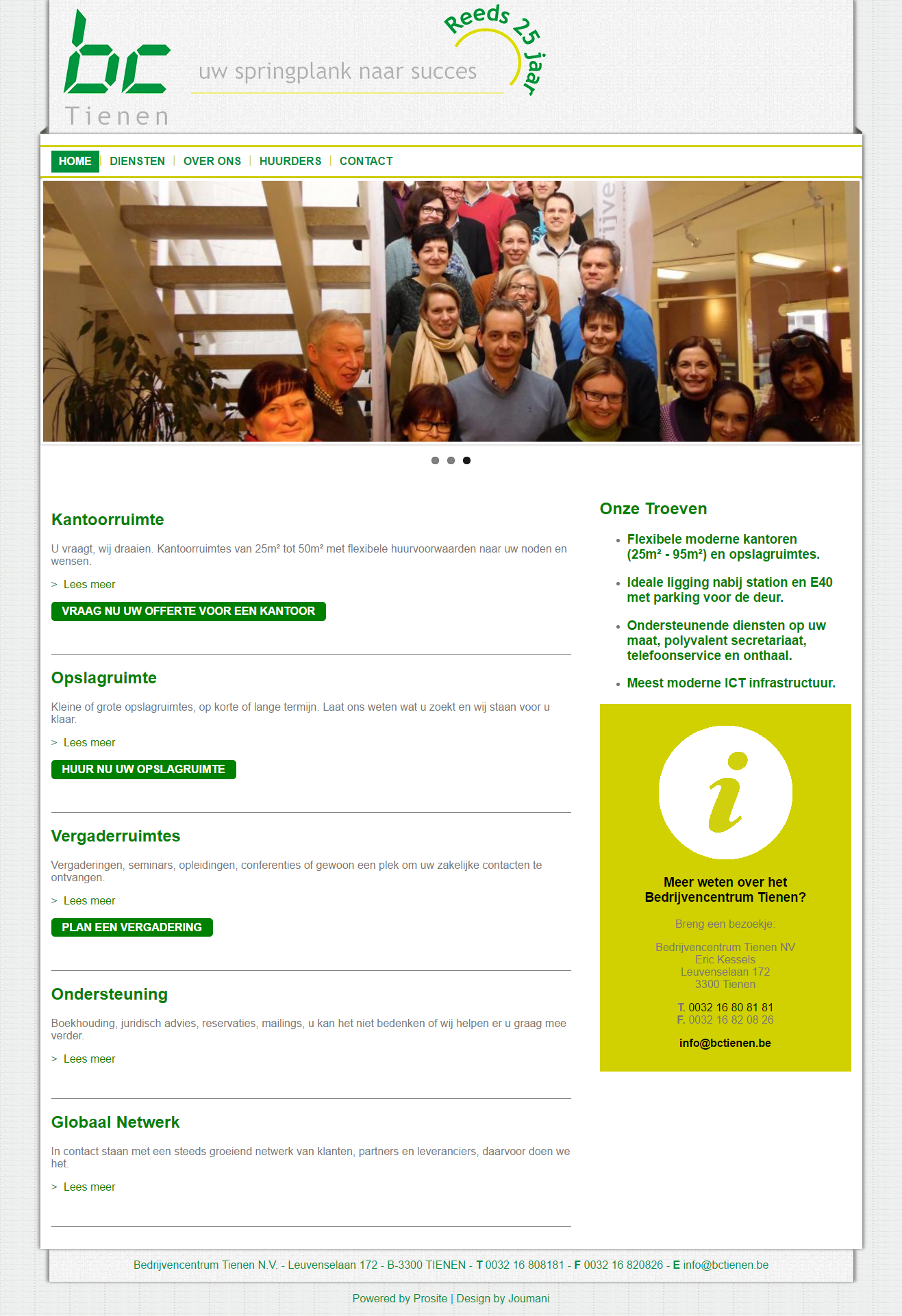 BC Tienen website screenshot