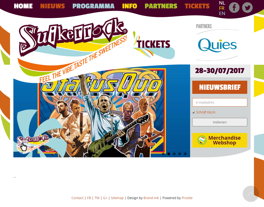 Suikerrock website screenshot