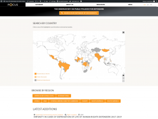 Screenshot Focus_ The Observatory On Public Policies For Defenders_ - www.focus-obs.org