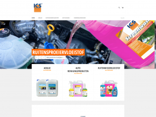 ICS Cleaners webshop screenshot